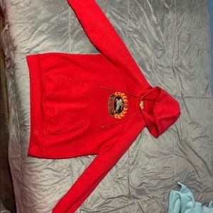Red Burberry Hoodie
